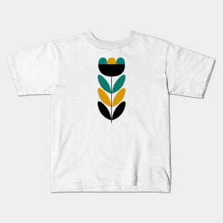 Mid Century Flower 11 Kids T-Shirt